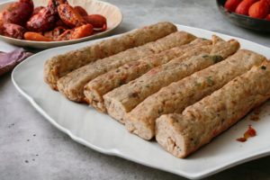 Rainbow Chicken Seekh Kebab